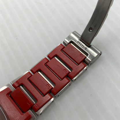 【中古品】【メンズ】 G-SHOCK ジーショック MTG-B1000 SERIES WATCH MTG-B1000B-1AJF タフソーラー ウォッチ 腕時計 コアガード 196-261014-ko-13-teih カラー：ブラック/レッド/シルバーカラー 万代Net店