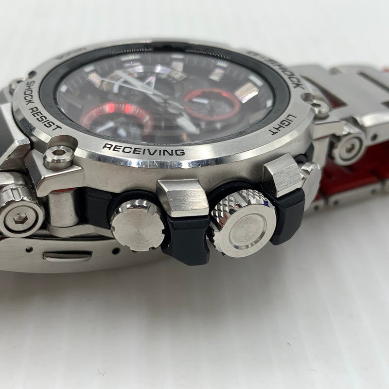 【中古品】【メンズ】 G-SHOCK ジーショック MTG-B1000 SERIES WATCH MTG-B1000B-1AJF タフソーラー ウォッチ 腕時計 コアガード 196-261014-ko-13-teih カラー：ブラック/レッド/シルバーカラー 万代Net店