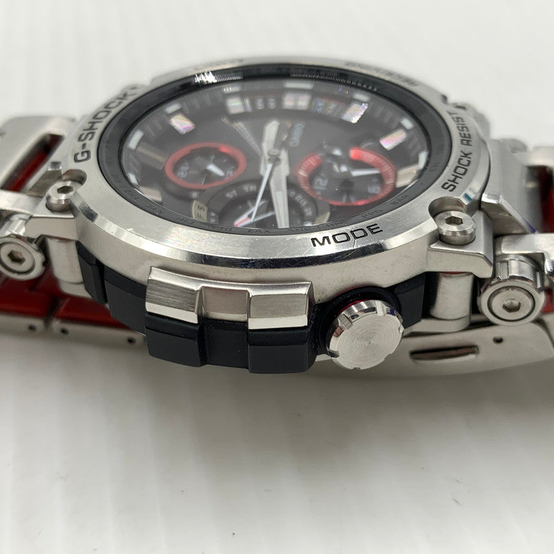 【中古品】【メンズ】 G-SHOCK ジーショック MTG-B1000 SERIES WATCH MTG-B1000B-1AJF タフソーラー ウォッチ 腕時計 コアガード 196-261014-ko-13-teih カラー：ブラック/レッド/シルバーカラー 万代Net店