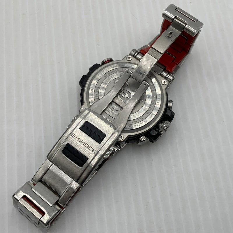 【中古品】【メンズ】 G-SHOCK ジーショック MTG-B1000 SERIES WATCH MTG-B1000B-1AJF タフソーラー ウォッチ 腕時計 コアガード 196-261014-ko-13-teih カラー：ブラック/レッド/シルバーカラー 万代Net店