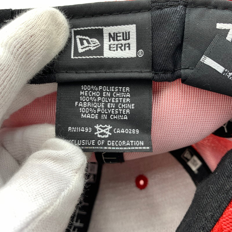 【中古品】【メンズ】 Supreme シュプリーム × New Era ニューエラ 別注 コラボ MONOGRAM BOX LOGO CAP モノグラム ボックス ロゴ キャップ 帽子 149-261016-ko-10-teih サイズ：58.7 カラー：レッド 万代Net店