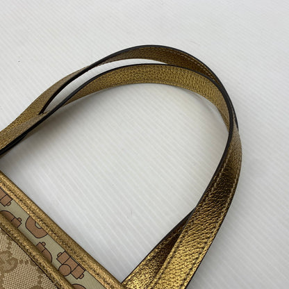 【中古品】【レディース】 GUCCI グッチ 139260 シェリーライン GGキャンバス トートバッグ カバン チャーム付 180-261016-ko-02-teih カラー：ベージュ 万代Net店