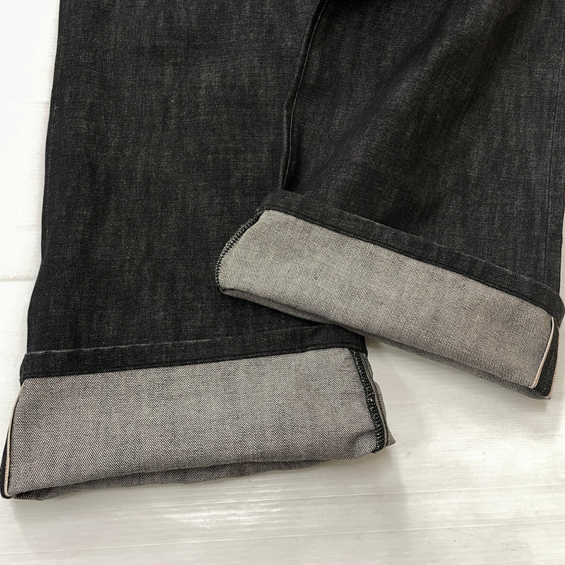 【中古品】【メンズ】 NO FAITH STUDIOS ノー フェイス ストゥディオス RAW DENIM LOOSE ロー デニム ルーズ ボトムス ジーンズ 152-261015-sa-13-teih サイズ：L カラー：ブラック 万代Net店
