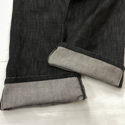 【中古品】【メンズ】 NO FAITH STUDIOS ノー フェイス ストゥディオス RAW DENIM LOOSE ロー デニム ルーズ ボトムス ジーンズ 152-261015-sa-13-teih サイズ：L カラー：ブラック 万代Net店