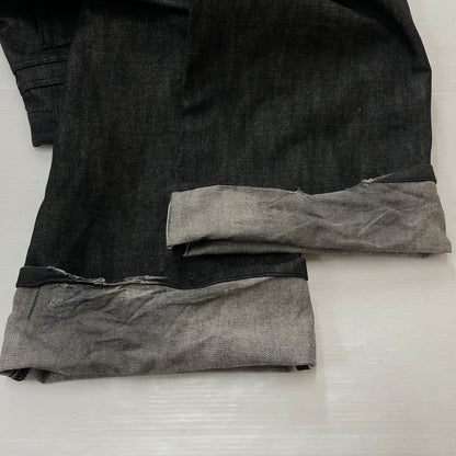 【中古品】【メンズ】 NO FAITH STUDIOS ノー フェイス ストゥディオス RAW DENIM LOOSE ロー デニム ルーズ ボトムス ジーンズ 152-261015-sa-13-teih サイズ：L カラー：ブラック 万代Net店