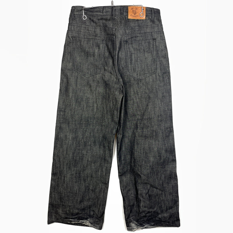 【中古品】【メンズ】 NO FAITH STUDIOS ノー フェイス ストゥディオス RAW DENIM LOOSE ロー デニム ルーズ ボトムス ジーンズ 152-261015-sa-13-teih サイズ：L カラー：ブラック 万代Net店