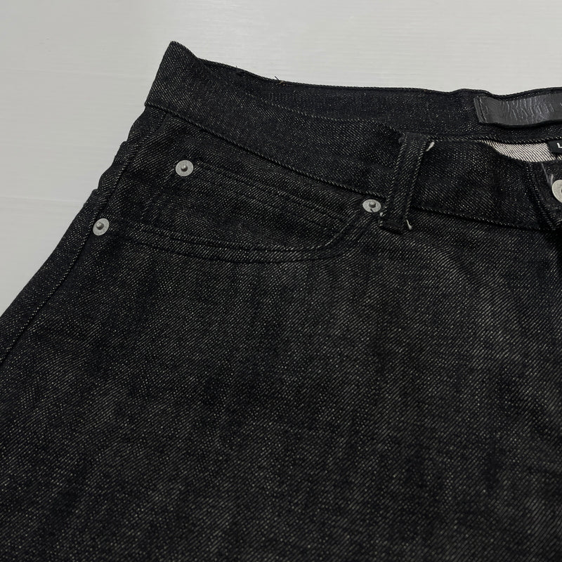 【中古品】【メンズ】 NO FAITH STUDIOS ノー フェイス ストゥディオス RAW DENIM LOOSE ロー デニム ルーズ ボトムス ジーンズ 152-261015-sa-13-teih サイズ：L カラー：ブラック 万代Net店