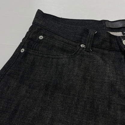 【中古品】【メンズ】 NO FAITH STUDIOS ノー フェイス ストゥディオス RAW DENIM LOOSE ロー デニム ルーズ ボトムス ジーンズ 152-261015-sa-13-teih サイズ：L カラー：ブラック 万代Net店