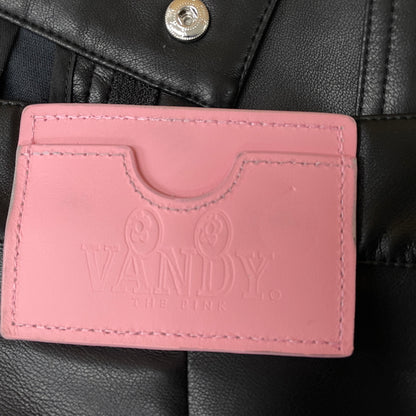 【中古品】【メンズ】 VANDY THE PINK ヴァンディ ザ ピンク DOUBLE KNEE LEATHER SHORTS VD6077-100 ダブル ニー レザー ショーツ ボトムス 短パン 153-261015-sa-12-teih サイズ：L カラー：ブラック 万代Net店