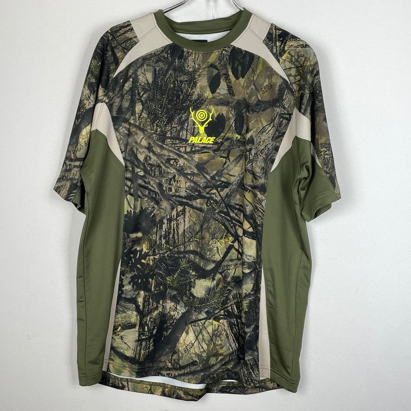 【中古品】【メンズ】 PALACE パレス × SOUTH2WEST8 JERSEY TOPS サウスツーウエストエイト ジャージ 半袖 トップス 142-261015-sa-21-teih サイズ：M カラー：総柄 万代Net店