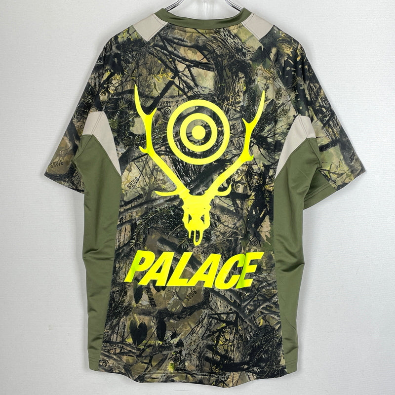 【中古品】【メンズ】 PALACE パレス × SOUTH2WEST8 JERSEY TOPS サウスツーウエストエイト ジャージ 半袖 トップス 142-261015-sa-21-teih サイズ：M カラー：総柄 万代Net店