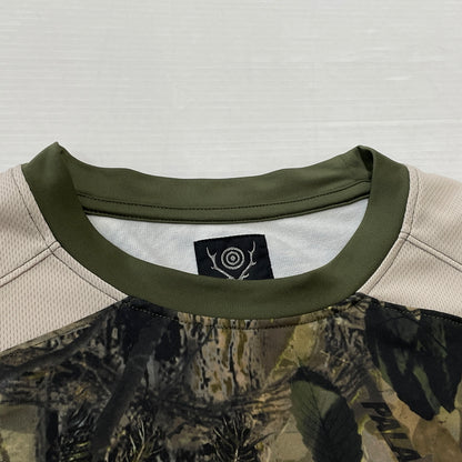 【中古品】【メンズ】 PALACE パレス × SOUTH2WEST8 JERSEY TOPS サウスツーウエストエイト ジャージ 半袖 トップス 142-261015-sa-21-teih サイズ：M カラー：総柄 万代Net店