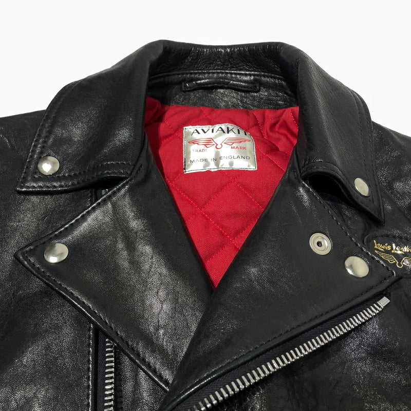 【中古品】【メンズ】 HYSTERIC GLAMOUR ヒステリックグラマー × LEWIS LEATHERS ルイスレザー 15SS SHEEP SKIN LIGHTNING 0251LB01 2015年春夏 シ－プスキン ライトニング アウター 140-261015-sa-27-teih サイズ：M カラー：ブラック 万代Net店