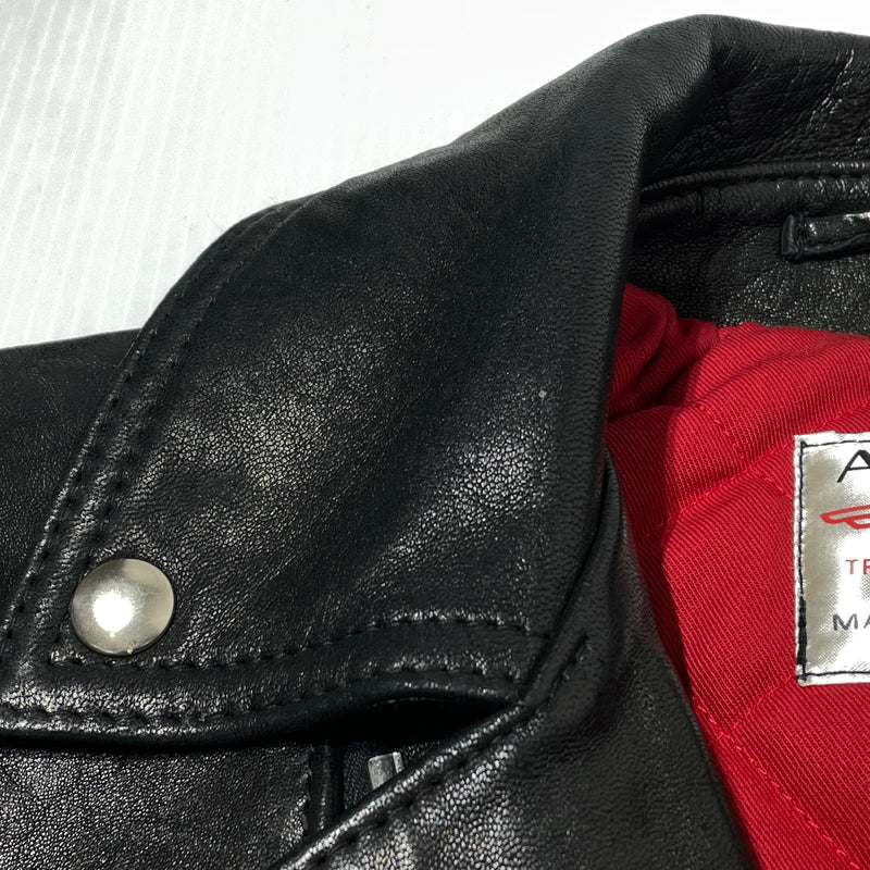 【中古品】【メンズ】 HYSTERIC GLAMOUR ヒステリックグラマー × LEWIS LEATHERS ルイスレザー 15SS SHEEP SKIN LIGHTNING 0251LB01 2015年春夏 シ－プスキン ライトニング アウター 140-261015-sa-27-teih サイズ：M カラー：ブラック 万代Net店