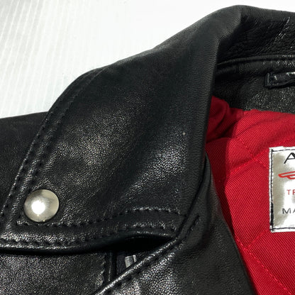 【中古品】【メンズ】 HYSTERIC GLAMOUR ヒステリックグラマー × LEWIS LEATHERS ルイスレザー 15SS SHEEP SKIN LIGHTNING 0251LB01 2015年春夏 シ－プスキン ライトニング アウター 140-261015-sa-27-teih サイズ：M カラー：ブラック 万代Net店