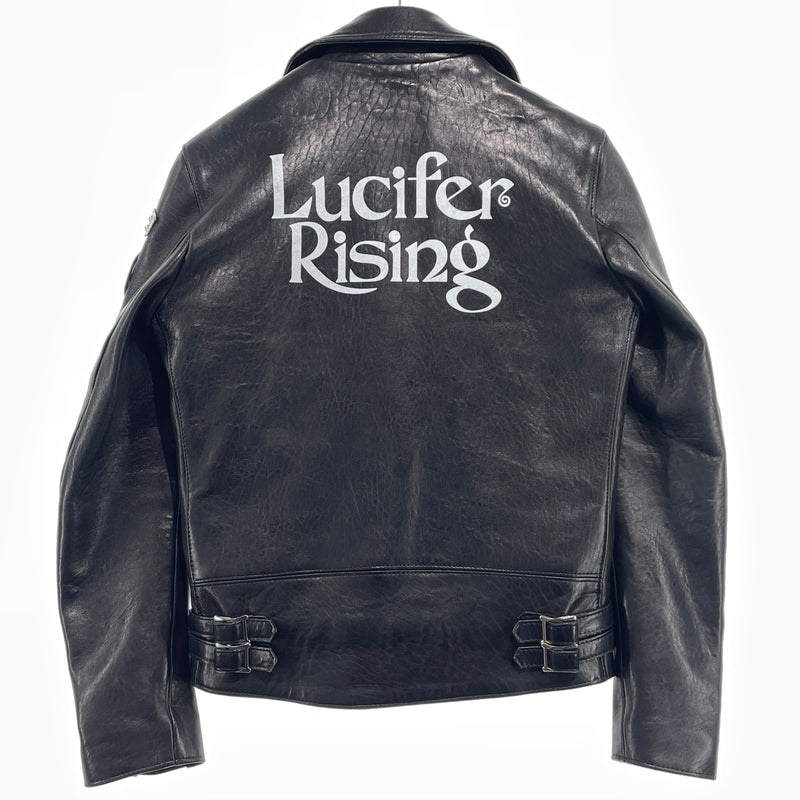 【中古品】【メンズ】 HYSTERIC GLAMOUR ヒステリックグラマー × LEWIS LEATHERS ルイスレザー 15SS SHEEP SKIN LIGHTNING 0251LB01 2015年春夏 シ－プスキン ライトニング アウター 140-261015-sa-27-teih サイズ：M カラー：ブラック 万代Net店