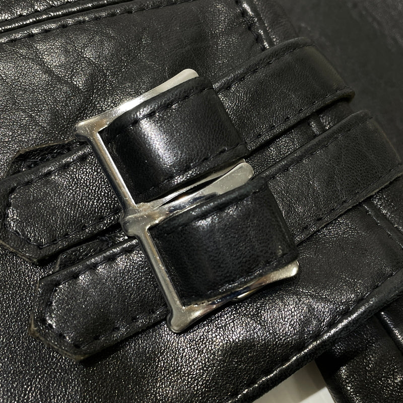 【中古品】【メンズ】 HYSTERIC GLAMOUR ヒステリックグラマー × LEWIS LEATHERS ルイスレザー 15SS SHEEP SKIN LIGHTNING 0251LB01 2015年春夏 シ－プスキン ライトニング アウター 140-261015-sa-27-teih サイズ：M カラー：ブラック 万代Net店