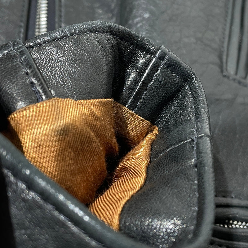 【中古品】【メンズ】 HYSTERIC GLAMOUR ヒステリックグラマー × LEWIS LEATHERS ルイスレザー 15SS SHEEP SKIN LIGHTNING 0251LB01 2015年春夏 シ－プスキン ライトニング アウター 140-261015-sa-27-teih サイズ：M カラー：ブラック 万代Net店