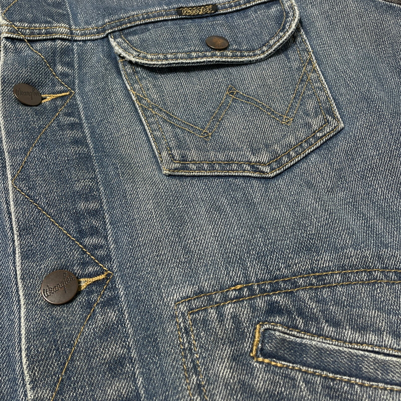 【中古品】【メンズ】 WRANGLER ラングラー 70-80’s VINTAGE 124MJ JACKET 99216 70～80年代 ヴィンテージ 124エムジェー ジャケット アウター 145-261015-sa-32-teih サイズ：L カラー：インディゴブラック 万代Net店
