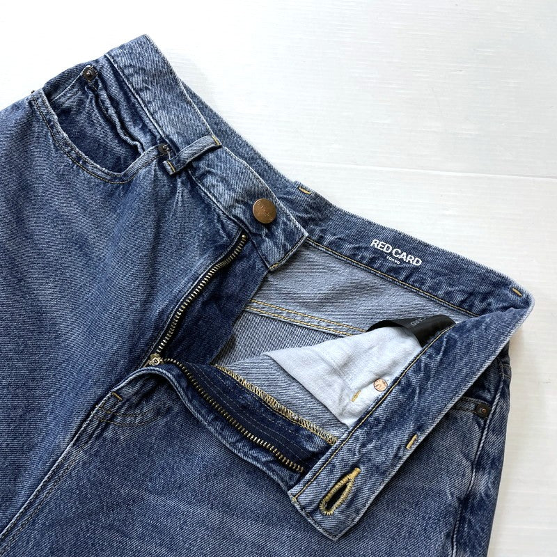 【中古品】【メンズ】 RED CARD TOKYO レッドカード × ONLY ARK オンリーアーク 別注コラボ WIDE BUGGY DENIM PANTS 70M941R ワイド バギー デニムパンツ ボトムス 151-261016-yo-08-teih サイズ：M カラー：インディゴ 万代Net店