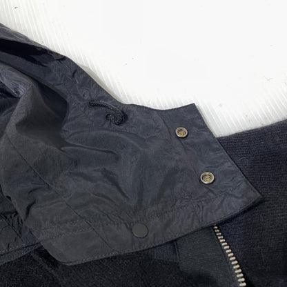【中古品】【メンズ】 C.P.COMPANY シーピーカンパニー ZIP UP KNIT NYLON HOODIE 49185VG6 ジップ アップ ニット ナイロン フーディ 長袖 トップス 141-261015-sa-31-teih サイズ：54 カラー：ブラック 万代Net店