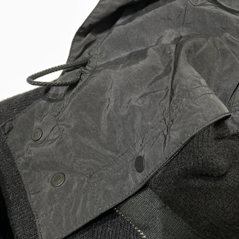 【中古品】【メンズ】 C.P.COMPANY シーピーカンパニー ZIP UP KNIT NYLON HOODIE 49185VG6 ジップ アップ ニット ナイロン フーディ 長袖 トップス 141-261015-sa-31-teih サイズ：54 カラー：ブラック 万代Net店