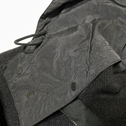 【中古品】【メンズ】 C.P.COMPANY シーピーカンパニー ZIP UP KNIT NYLON HOODIE 49185VG6 ジップ アップ ニット ナイロン フーディ 長袖 トップス 141-261015-sa-31-teih サイズ：54 カラー：ブラック 万代Net店