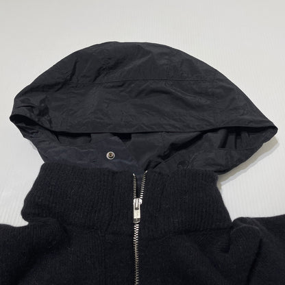【中古品】【メンズ】 C.P.COMPANY シーピーカンパニー ZIP UP KNIT NYLON HOODIE 49185VG6 ジップ アップ ニット ナイロン フーディ 長袖 トップス 141-261015-sa-31-teih サイズ：54 カラー：ブラック 万代Net店
