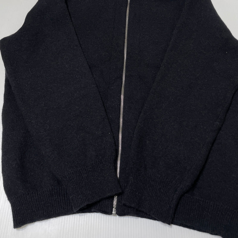【中古品】【メンズ】 C.P.COMPANY シーピーカンパニー ZIP UP KNIT NYLON HOODIE 49185VG6 ジップ アップ ニット ナイロン フーディ 長袖 トップス 141-261015-sa-31-teih サイズ：54 カラー：ブラック 万代Net店