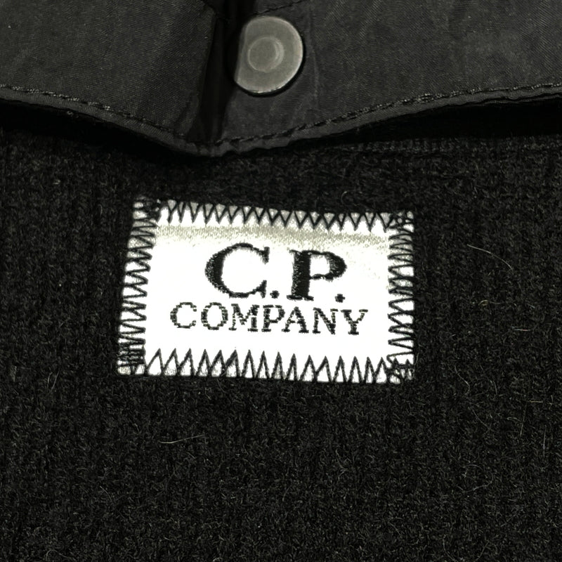 【中古品】【メンズ】 C.P.COMPANY シーピーカンパニー ZIP UP KNIT NYLON HOODIE 49185VG6 ジップ アップ ニット ナイロン フーディ 長袖 トップス 141-261015-sa-31-teih サイズ：54 カラー：ブラック 万代Net店