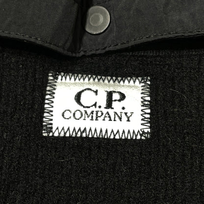 【中古品】【メンズ】 C.P.COMPANY シーピーカンパニー ZIP UP KNIT NYLON HOODIE 49185VG6 ジップ アップ ニット ナイロン フーディ 長袖 トップス 141-261015-sa-31-teih サイズ：54 カラー：ブラック 万代Net店