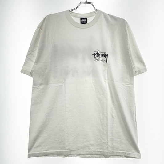 【中古品】【メンズ】 STUSSY ステューシー SANTA ANA CHAPTER T-SHIRT サンタアナ チャプター Tシャツ 半袖 トップス 142-261015-sa-38-teih サイズ：L カラー：ホワイト 万代Net店