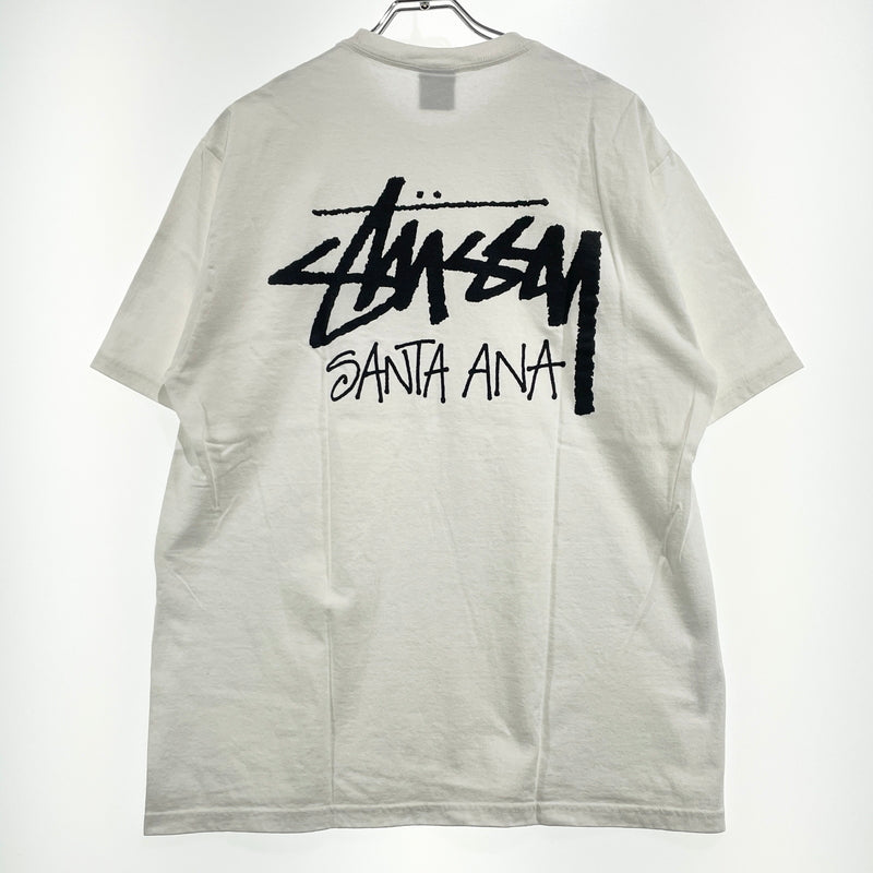 【中古品】【メンズ】 STUSSY ステューシー SANTA ANA CHAPTER T-SHIRT サンタアナ チャプター Tシャツ 半袖 トップス 142-261015-sa-38-teih サイズ：L カラー：ホワイト 万代Net店