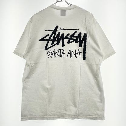 【中古品】【メンズ】 STUSSY ステューシー SANTA ANA CHAPTER T-SHIRT サンタアナ チャプター Tシャツ 半袖 トップス 142-261015-sa-38-teih サイズ：L カラー：ホワイト 万代Net店