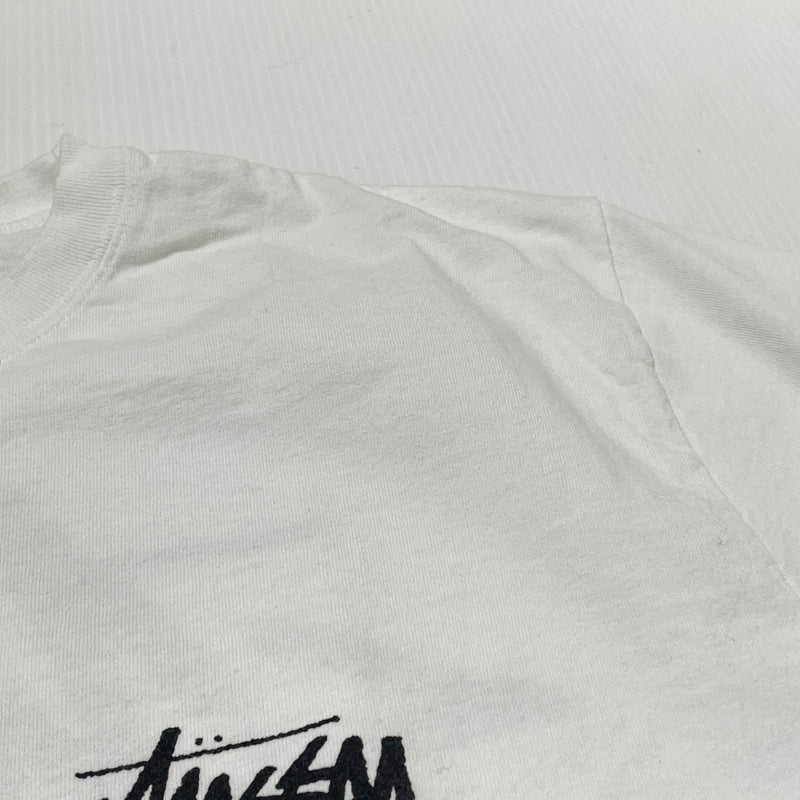 【中古品】【メンズ】 STUSSY ステューシー SANTA ANA CHAPTER T-SHIRT サンタアナ チャプター Tシャツ 半袖 トップス 142-261015-sa-38-teih サイズ：L カラー：ホワイト 万代Net店