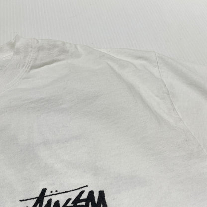 【中古品】【メンズ】 STUSSY ステューシー SANTA ANA CHAPTER T-SHIRT サンタアナ チャプター Tシャツ 半袖 トップス 142-261015-sa-38-teih サイズ：L カラー：ホワイト 万代Net店
