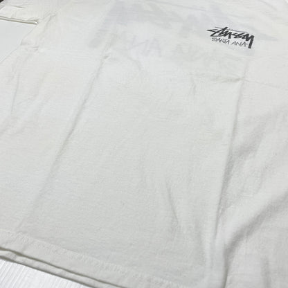 【中古品】【メンズ】 STUSSY ステューシー SANTA ANA CHAPTER T-SHIRT サンタアナ チャプター Tシャツ 半袖 トップス 142-261015-sa-38-teih サイズ：L カラー：ホワイト 万代Net店