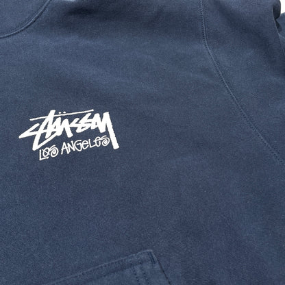 【中古品】【メンズ】 STUSSY ステューシー LOSANGELES CHAPTER PULL OVER HOODIE Z4000SAS ロサンゼルス チャプター プルオーバー フーディ 長袖 トップス パーカー 142-261015-sa-37-teih サイズ：L カラー：ネイビー 万代Net店