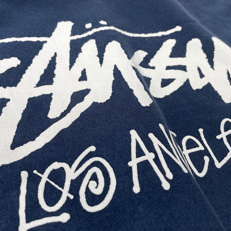 【中古品】【メンズ】 STUSSY ステューシー LOSANGELES CHAPTER PULL OVER HOODIE Z4000SAS ロサンゼルス チャプター プルオーバー フーディ 長袖 トップス パーカー 142-261015-sa-37-teih サイズ：L カラー：ネイビー 万代Net店