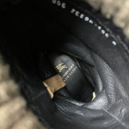 【中古品】【レディース】 BURBERRY BLUE LABEL バーバリーブルーレーベル CHECK ENGINEER BOOTS ZEE06-136 チェック エンジニアブーツ 裏地NOVA 靴 シューズ 183-261016-yo-11-teih サイズ：4 カラー：ブラウン 万代Net店