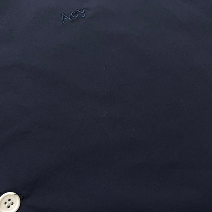 【中古品】【メンズ】 ACY エイシー × WAKE ウェイク 別注コラボ OPEN-COLLAR SS SHIRT ACYWAKE-24SS-001 オープンカラー ショートスリーブ シャツ 半袖 トップス 140-261016-yo-01-teih サイズ：02 カラー：ネイビー 万代Net店