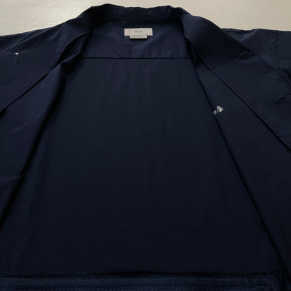 【中古品】【メンズ】 ACY エイシー × WAKE ウェイク 別注コラボ OPEN-COLLAR SS SHIRT ACYWAKE-24SS-001 オープンカラー ショートスリーブ シャツ 半袖 トップス 140-261016-yo-01-teih サイズ：02 カラー：ネイビー 万代Net店