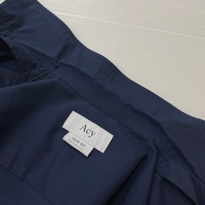 【中古品】【メンズ】 ACY エイシー × WAKE ウェイク 別注コラボ OPEN-COLLAR SS SHIRT ACYWAKE-24SS-001 オープンカラー ショートスリーブ シャツ 半袖 トップス 140-261016-yo-01-teih サイズ：02 カラー：ネイビー 万代Net店