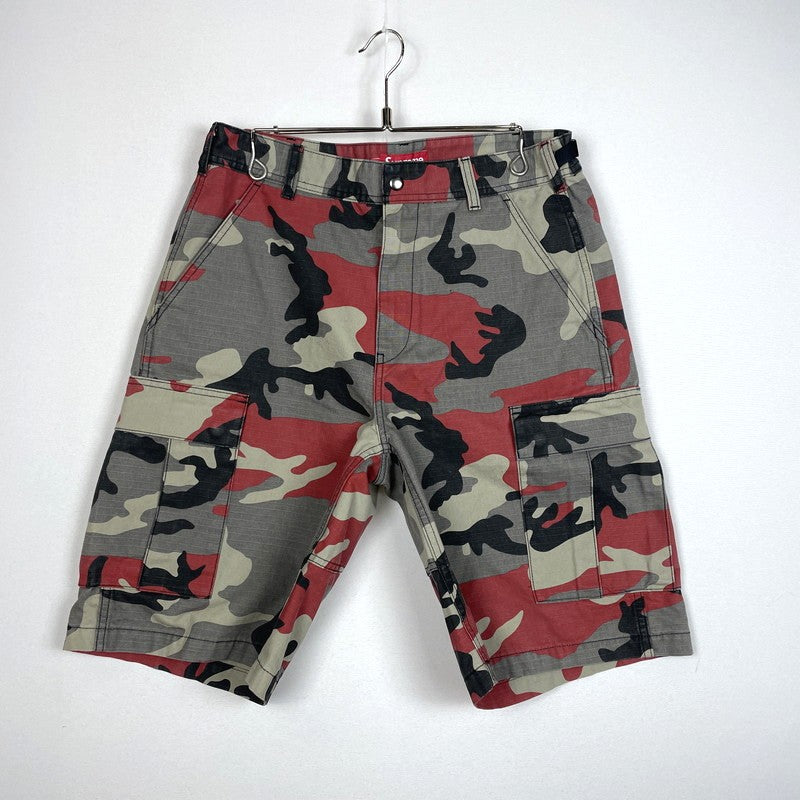 【中古品】【メンズ】 Supreme シュプリーム 26SS CARGO SHORT RED CAMO カーゴ ショーツ レッドカモ ボトムス ショートパンツ ハーフパンツ 149-261016-yo-07-teih サイズ：30 カラー：カモ柄 万代Net店