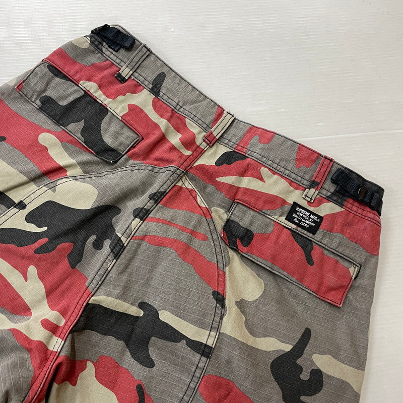 【中古品】【メンズ】 Supreme シュプリーム 26SS CARGO SHORT RED CAMO カーゴ ショーツ レッドカモ ボトムス ショートパンツ ハーフパンツ 149-261016-yo-07-teih サイズ：30 カラー：カモ柄 万代Net店
