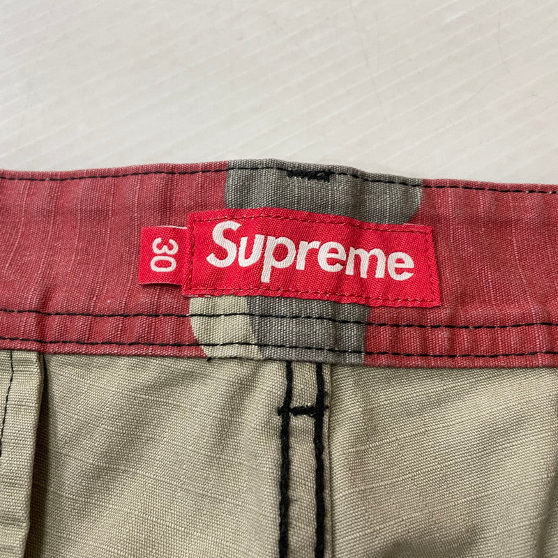 【中古品】【メンズ】 Supreme シュプリーム 26SS CARGO SHORT RED CAMO カーゴ ショーツ レッドカモ ボトムス ショートパンツ ハーフパンツ 149-261016-yo-07-teih サイズ：30 カラー：カモ柄 万代Net店
