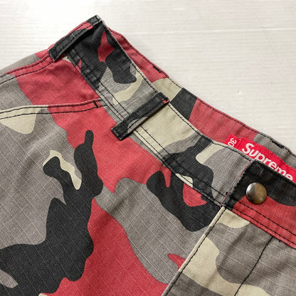 【中古品】【メンズ】 Supreme シュプリーム 26SS CARGO SHORT RED CAMO カーゴ ショーツ レッドカモ ボトムス ショートパンツ ハーフパンツ 149-261016-yo-07-teih サイズ：30 カラー：カモ柄 万代Net店
