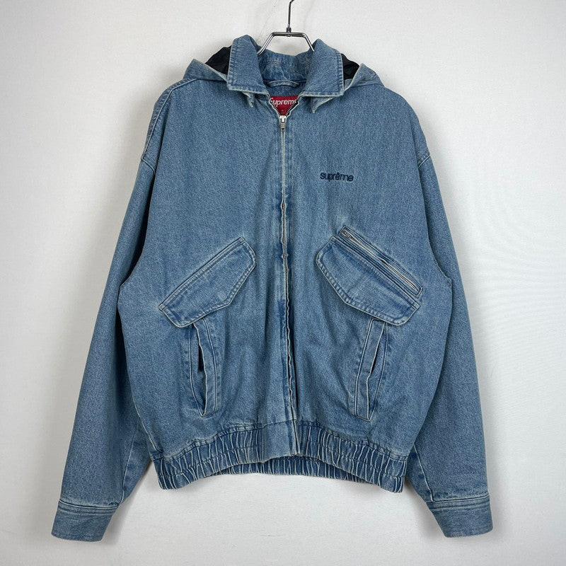 【中古品】【メンズ】 Supreme シュプリーム 25AW HOODED UTILITY JACKET "DENIM" フーデッド ユーティリティ ジャケット デニム アウター 149-261016-yo-06-fuzh サイズ：M カラー：インディゴ 万代Net店