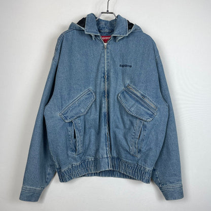【中古品】【メンズ】 Supreme シュプリーム 25AW HOODED UTILITY JACKET "DENIM" フーデッド ユーティリティ ジャケット デニム アウター 149-261016-yo-06-fuzh サイズ：M カラー：インディゴ 万代Net店