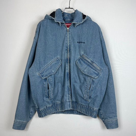 【中古品】【メンズ】 Supreme シュプリーム 25AW HOODED UTILITY JACKET "DENIM" フーデッド ユーティリティ ジャケット デニム アウター 149-261016-yo-06-teih サイズ：M カラー：インディゴ 万代Net店